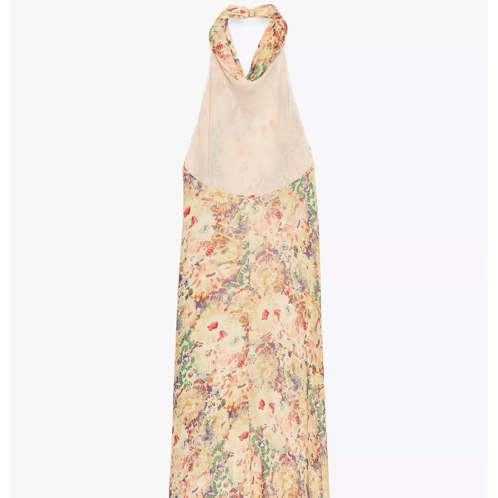 NWT ZARA ZW COLLECTION FLORAL PRINT DRESS - Picture 7 of 8